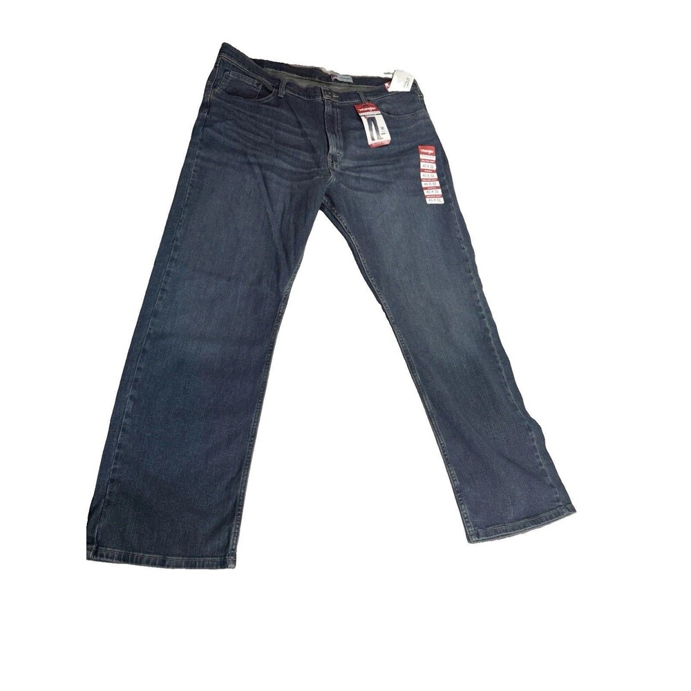 Wrangler Mens Relaxed Bootcut Blue Jeans Size 40x32 Classic Minimalist Normcore